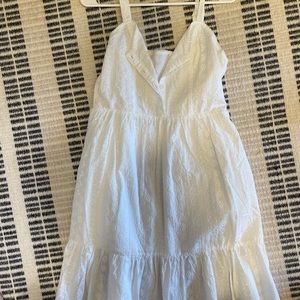 Brandy Melville white mini dress ties in the back